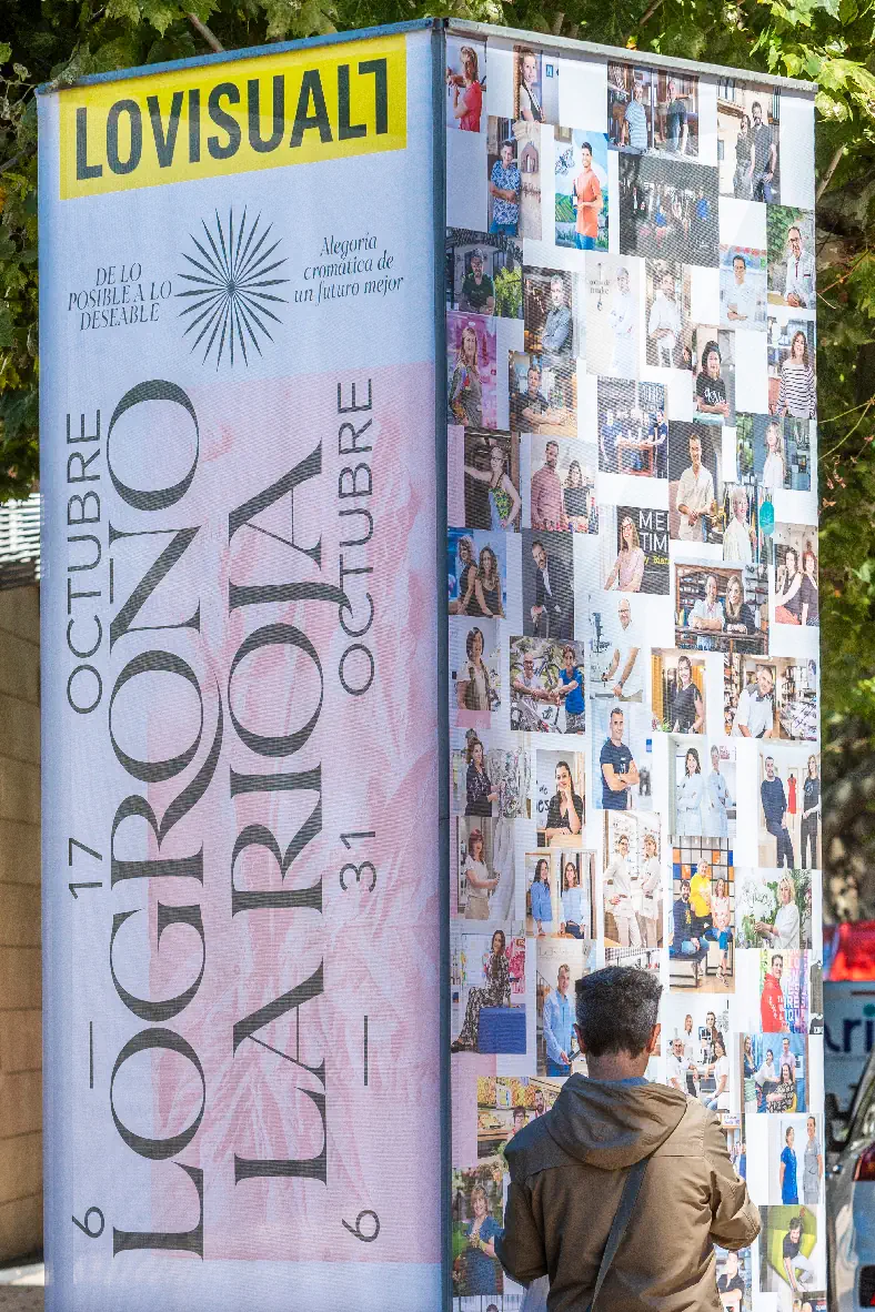 Gráfica expositiva Lovisual en espacio — Casao-Terrazas